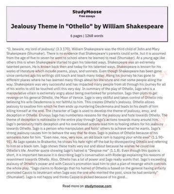 Othello, La Tragédie de la Jalousie et des Apparitions Spectrales!